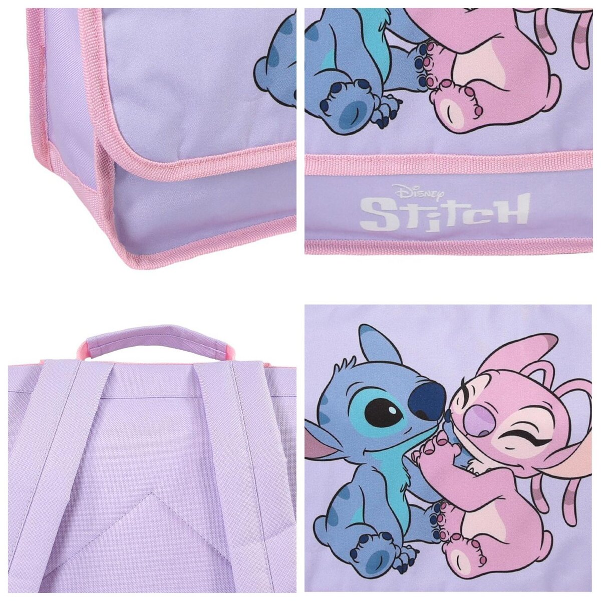 Bagtrotter Cartable Stitch 32 cm rose maternelle 1 compartiment  – bagtrotter