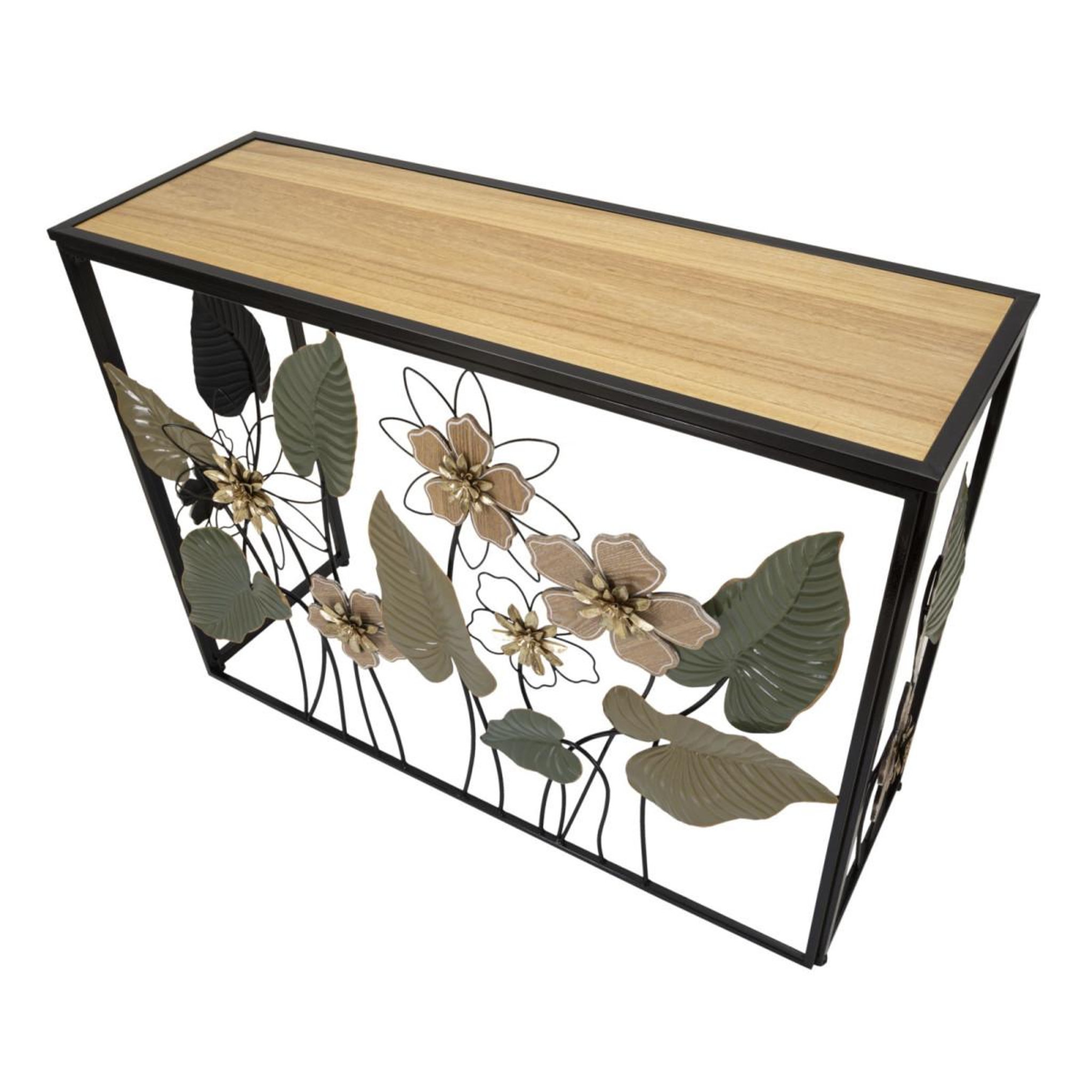 Voir la diapositive 2 : Paris Prix Console design en métal  spring  108cm multicolore