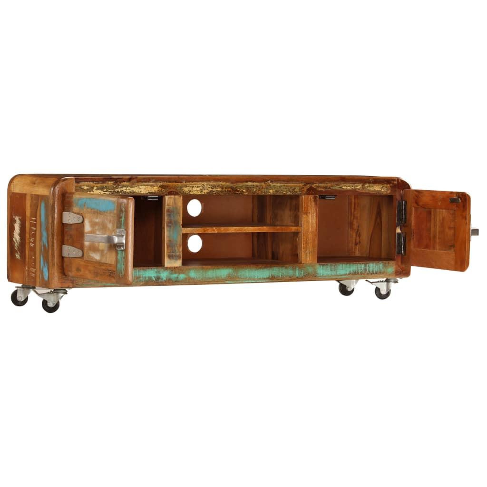 Voir la diapositive 4 : VIDAXL Meuble TV 120x30x36 cm Bois de recuperation massif