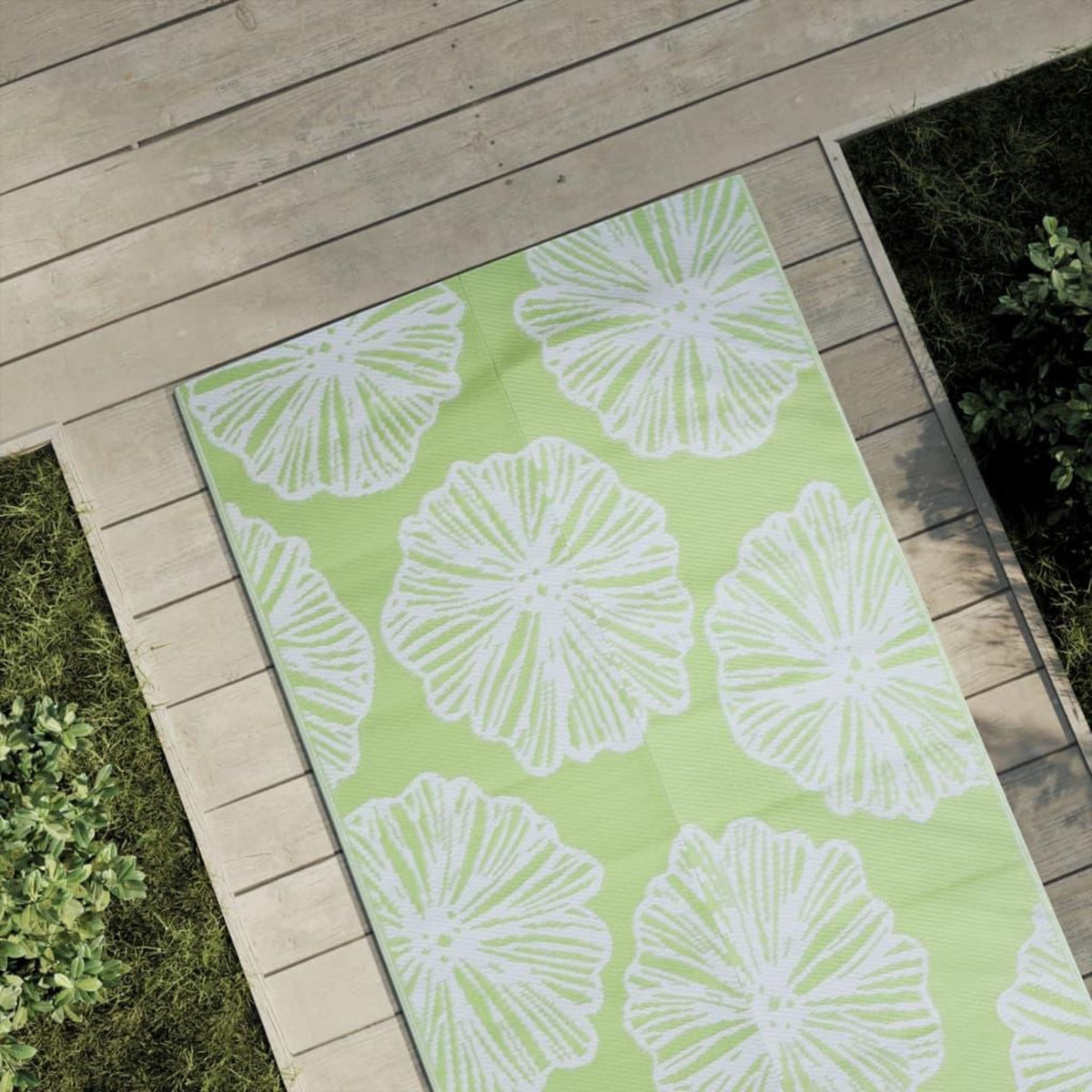 VIDAXL Tapis d'exterieur ARAKIL vert 80x250 cm PP