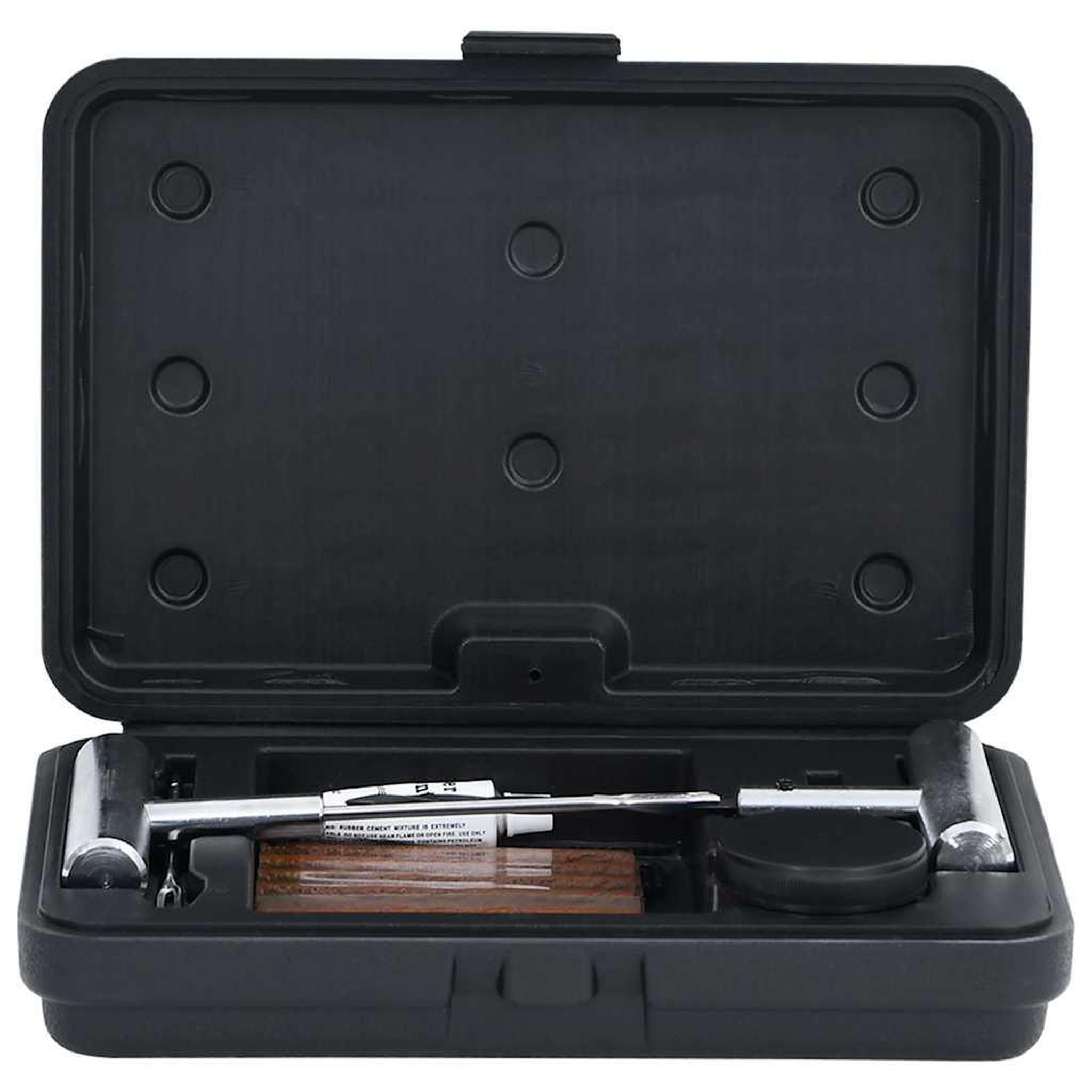 Voir la diapositive 3 : VIDAXL Kit de reparation de pneus de voiture 27 pcs