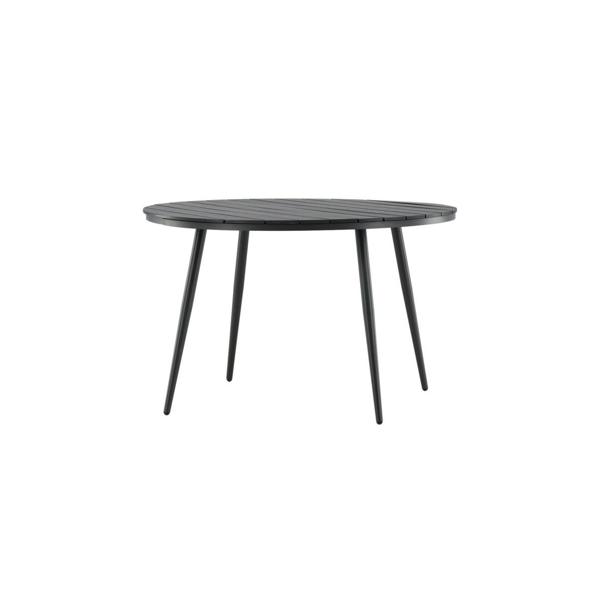 Voir la diapositive 3 : Paris Prix Table de jardin ronde  break  120cm noir