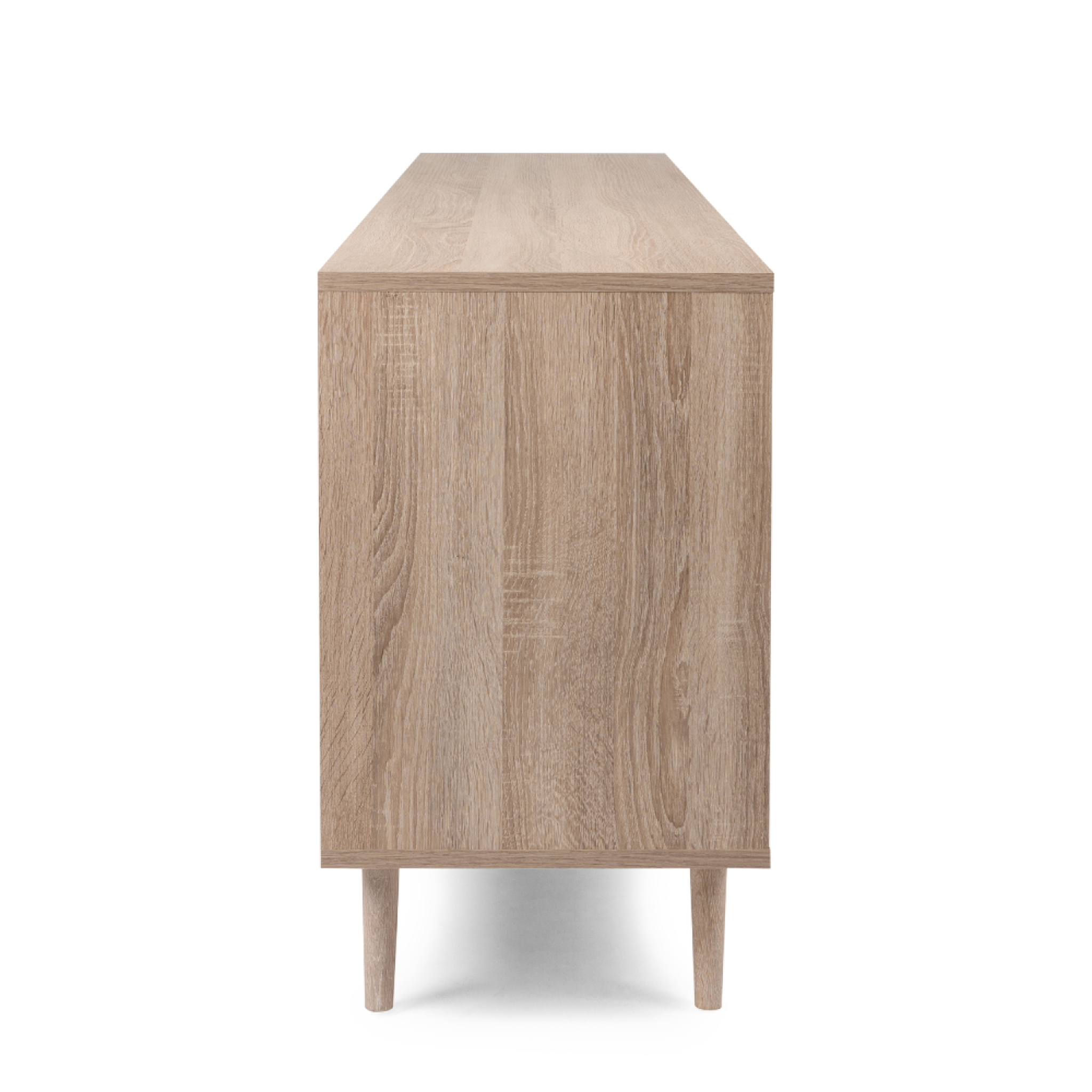Voir la diapositive 6 : CONCEPT USINE Buffet avec tiroirs et placards effeffet cannage tivat
