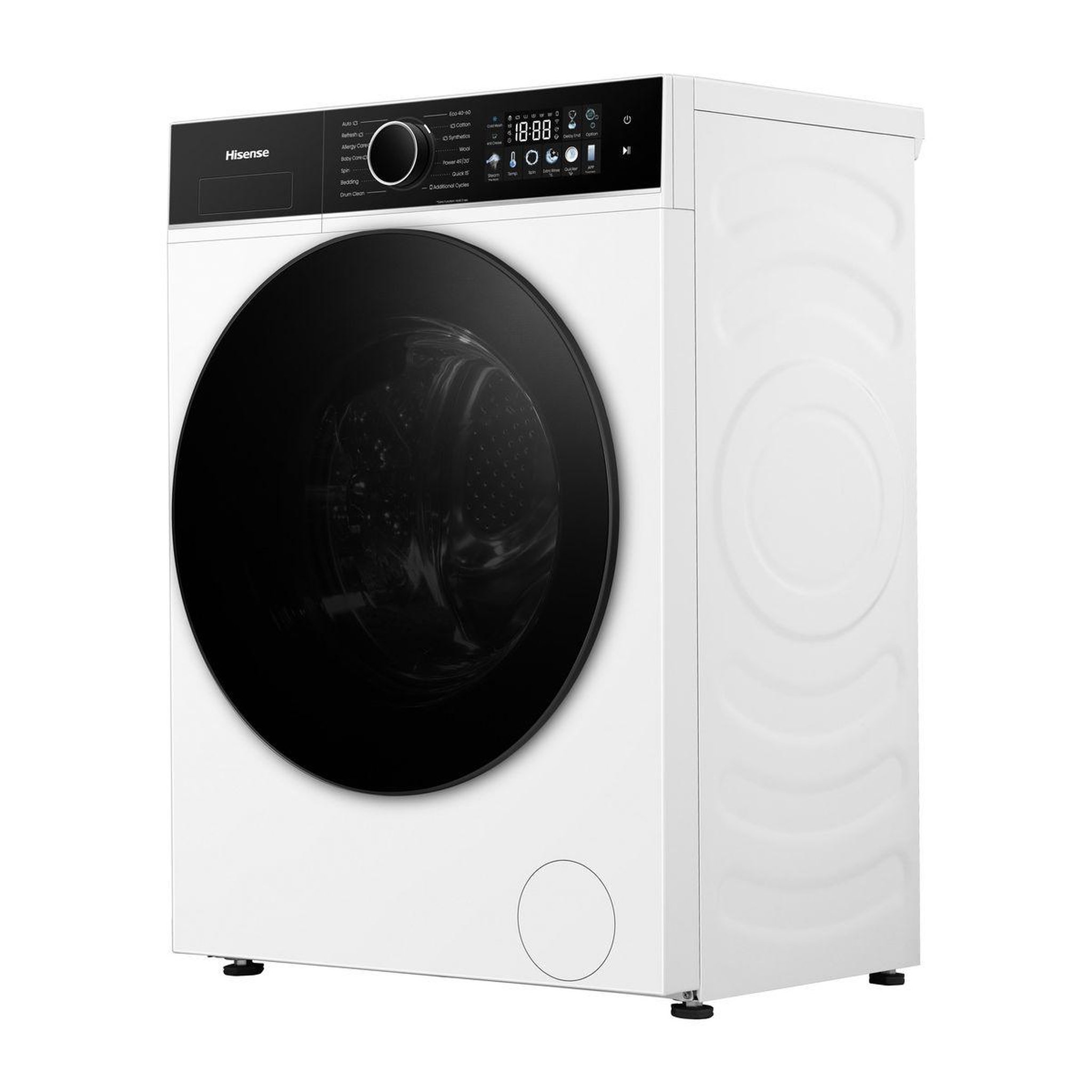 Voir la diapositive 3 : Hisense Lave linge compact wf3i8043bwf - 8 kg - 1400 tr/min - classe a - moteur induction - connecté wifi - ifit