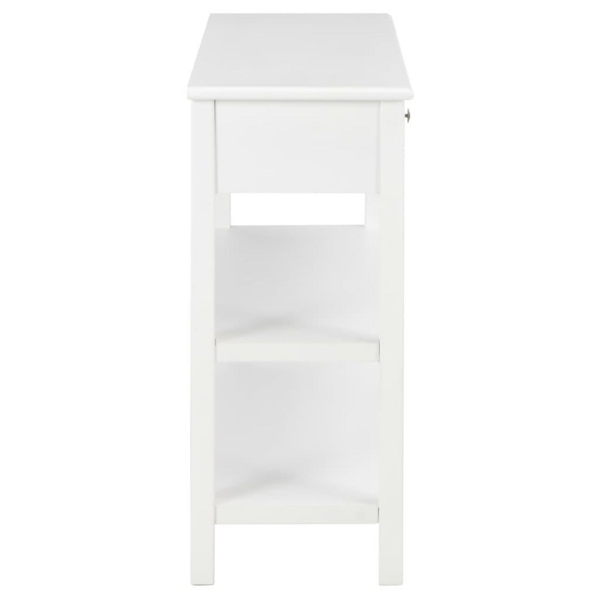 VIDAXL Buffet Blanc 110x35x80 cm MDF