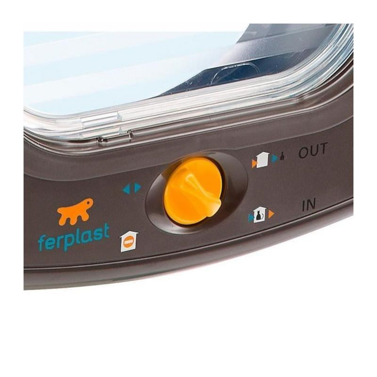 Ferplast FERPLAST Chatiere plastique Swing - 26,2 x 10,2 x 31,2 cm - Marron - Pour grand chat et petit chien