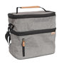Voir la diapositive 1 : Paris Prix Sac Lunch Double  Zippé  28cm Gris