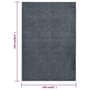Voir la diapositive 6 : VIDAXL Tapis a poils courts 160x230 cm Anthracite