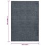Voir la diapositive 6 : VIDAXL Tapis a poils courts 160x230 cm Anthracite