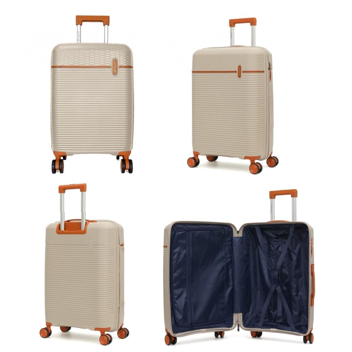 Bleucerise Valise cabine rigide Travel Light TSA 57cm Polypropylène