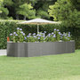 Voir la diapositive 1 : VIDAXL Lit sureleve de jardin Gris 367x140x68cm Acier enduit de poudre