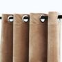 Voir la diapositive 3 : VIDAXL Rideaux occultants avec anneaux 2 pcs Velours Beige 140x245 cm