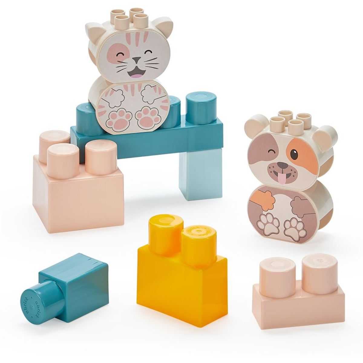 Ecoiffier Rolly briques - BB Abrick - ECOIFFIER - 40 pieces - Des 12 mois