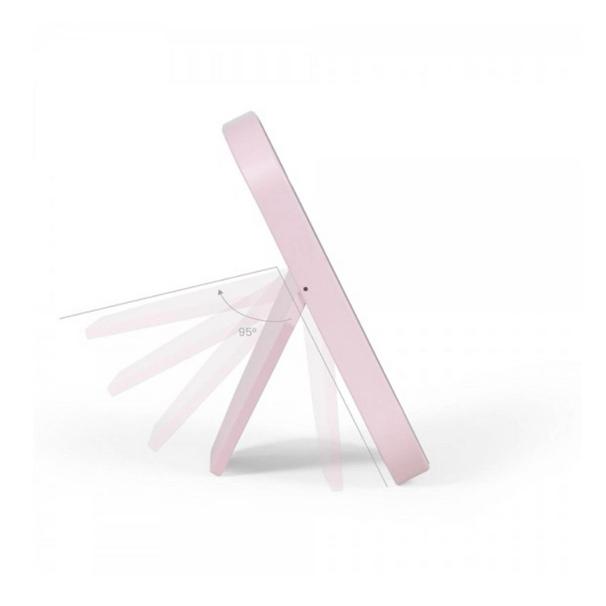 Voir la diapositive 5 : LIVOO Miroir lumineux 2.2w rose - dos224p