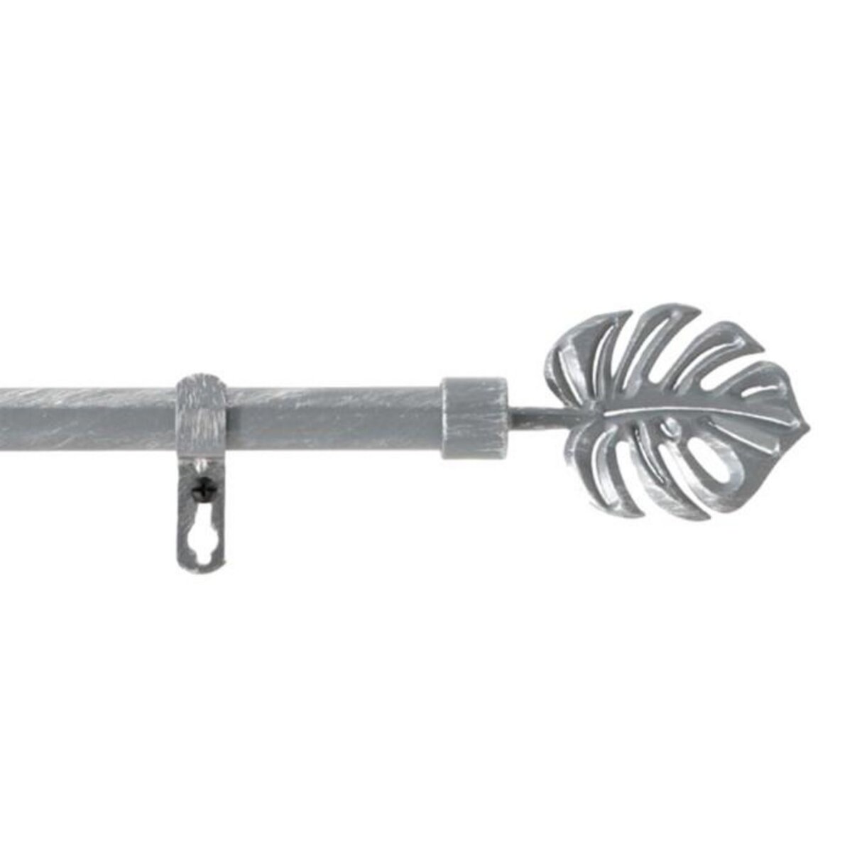 Paris Prix Kit Tringle Déco Extensible  Tropi  120-210cm Gris
