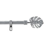 Paris Prix Kit Tringle Déco Extensible  Tropi  120-210cm Gris