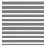 VIDAXL Store zebre gris fonce largeur du tissu 145,9 cm polyester