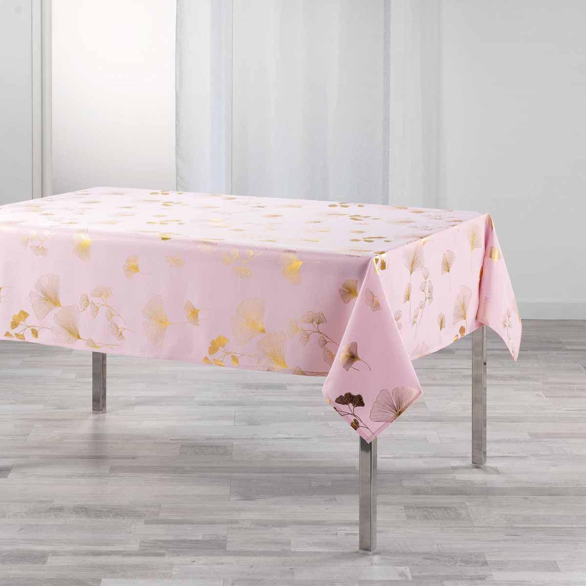 Douceur d'Intérieur Nappe imprimée  bloomy  150x240cm rose