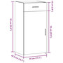 Voir la diapositive 6 : VIDAXL Buffet chene marron 45x42,5x93 cm bois d'ingenierie