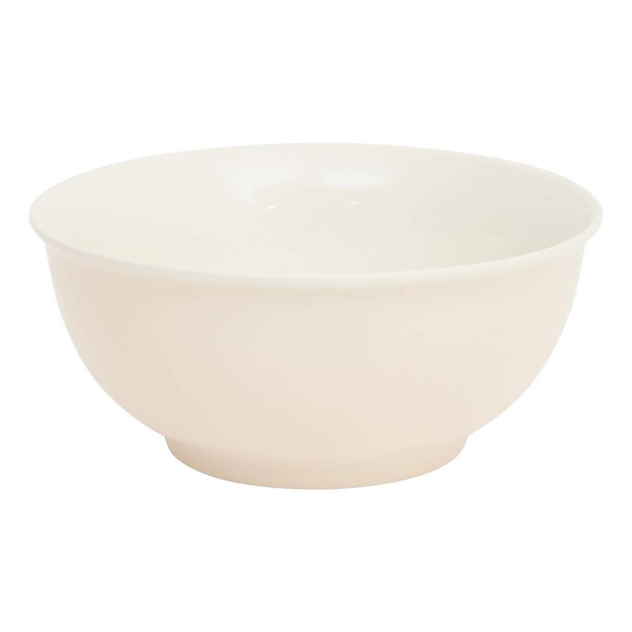 Voir la diapositive 2 : SECRET DE GOURMET Lot de 6 bols en porcelaine  nature  52cl crème