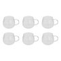 Voir la diapositive 1 : SECRET DE GOURMET Lot de 6 Mugs en Verre  Pumpkin  35cl Transparent