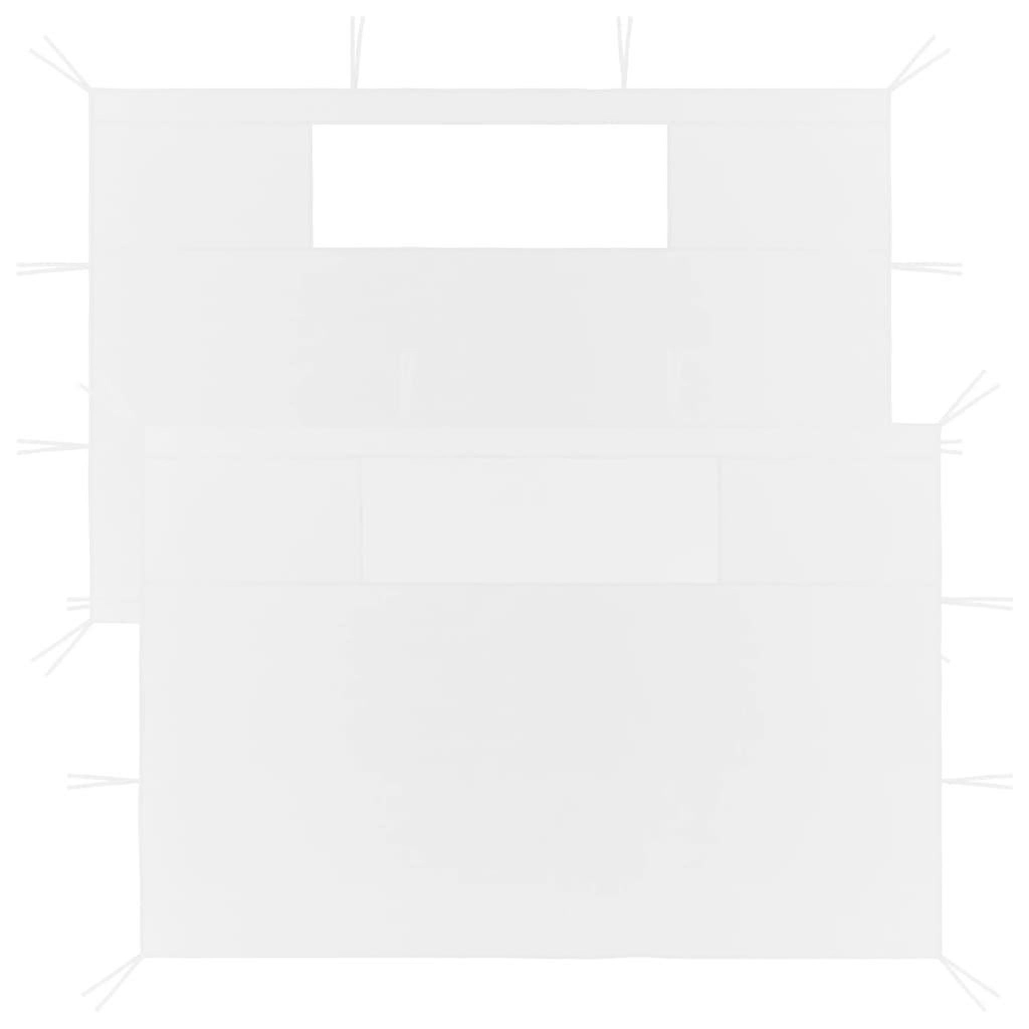 Voir la diapositive 1 : VIDAXL Parois laterales de belvedere avec fenetres 2 pcs Blanc