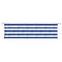 Voir la diapositive 4 : VIDAXL Coussin de banc de jardin rayures bleues et blanches 180x50x7cm