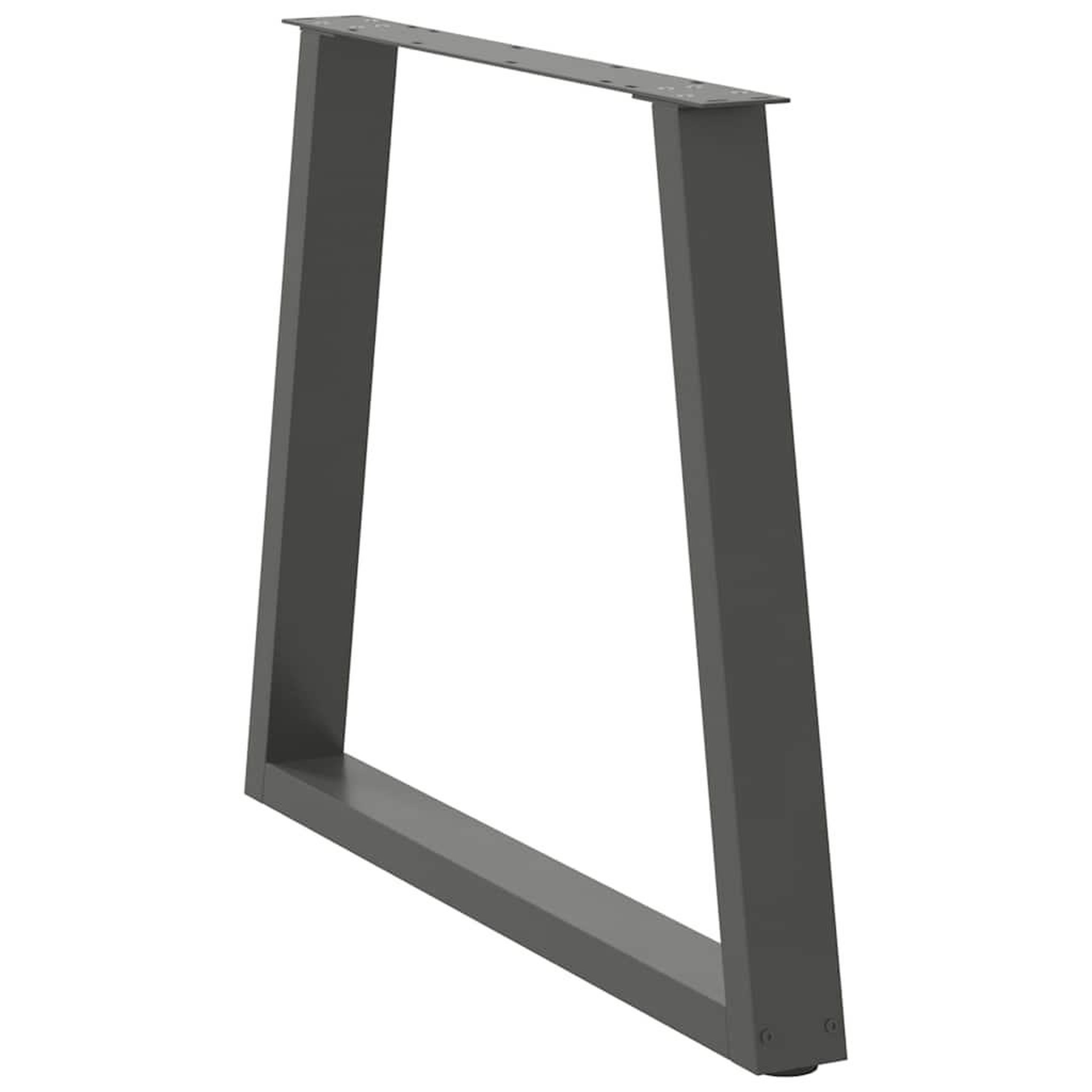 Voir la diapositive 4 : VIDAXL Pieds de table a manger forme V 2 pcs anthracite 70x(72-73,3)cm