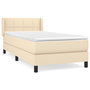 Voir la diapositive 1 : VIDAXL Sommier a lattes de lit avec matelas Creme 80x200 cm Tissu