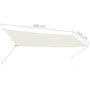 Voir la diapositive 6 : VIDAXL Auvent retractable 400x150 cm Creme