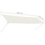 Voir la diapositive 6 : VIDAXL Auvent retractable 400x150 cm Creme