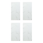 ATMOSPHERA Lot de 4 Panneaux Effet Marbre  Bano  30x60cm Blanc
