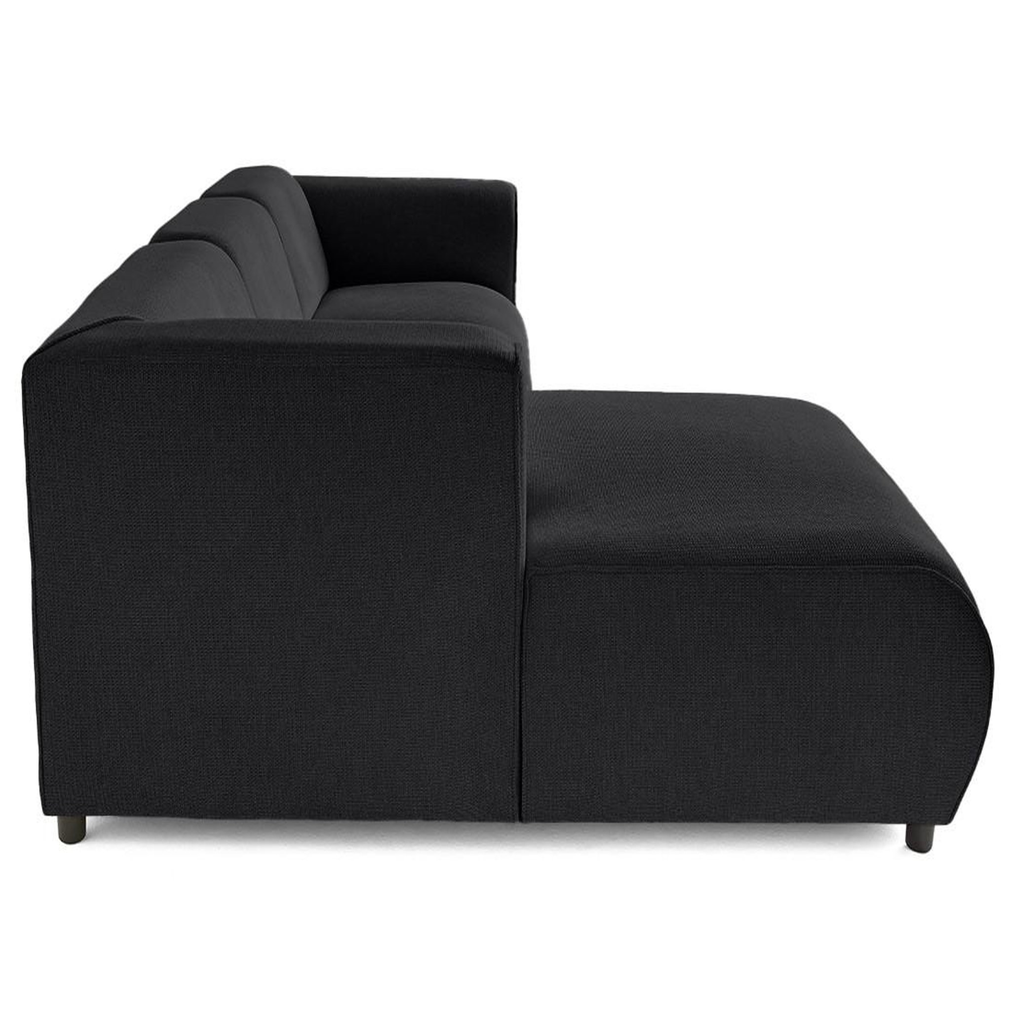 Voir la diapositive 5 : LISA DESIGN Suaro - canapé modulable d'angle gauche 4 places en tissu texturé