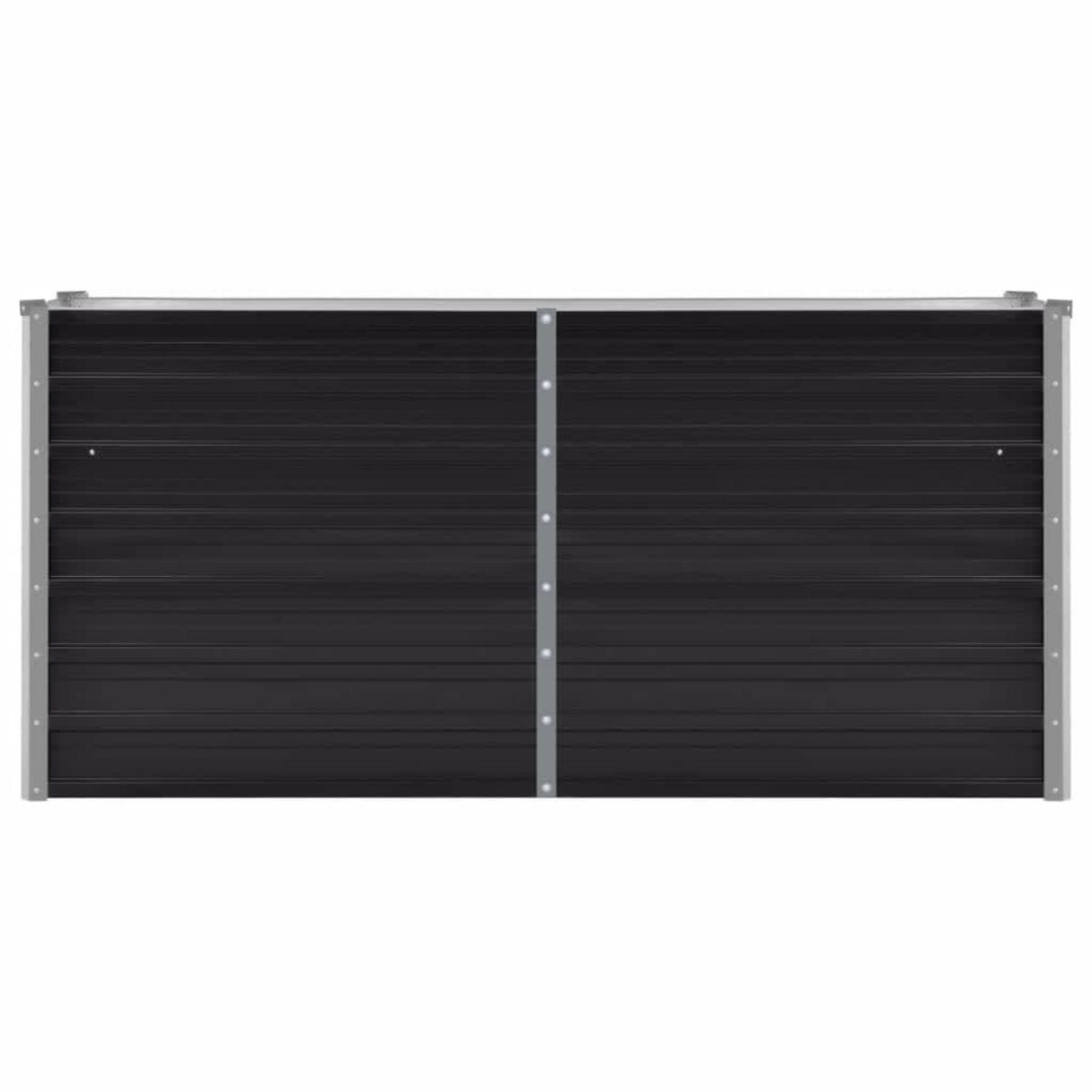 VIDAXL Lit sureleve de jardin Anthracite 160x40x77 cm Acier galvanise