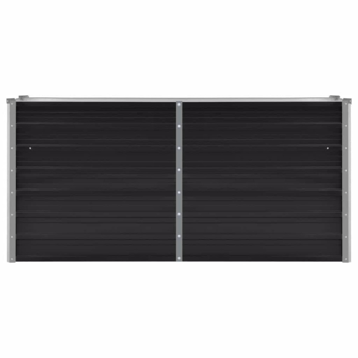 VIDAXL Lit sureleve de jardin Anthracite 160x40x77 cm Acier galvanise