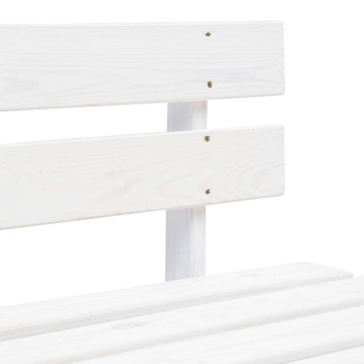 VIDAXL Canape central palette de jardin Blanc Bois de pin impregne