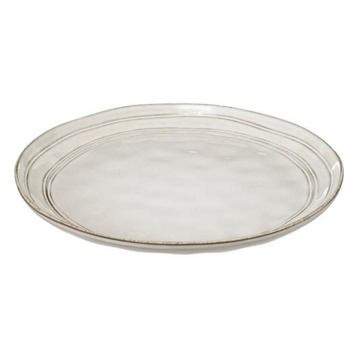 SECRET DE GOURMET Service de Table 12 Pièces  Flower  26cm Gris