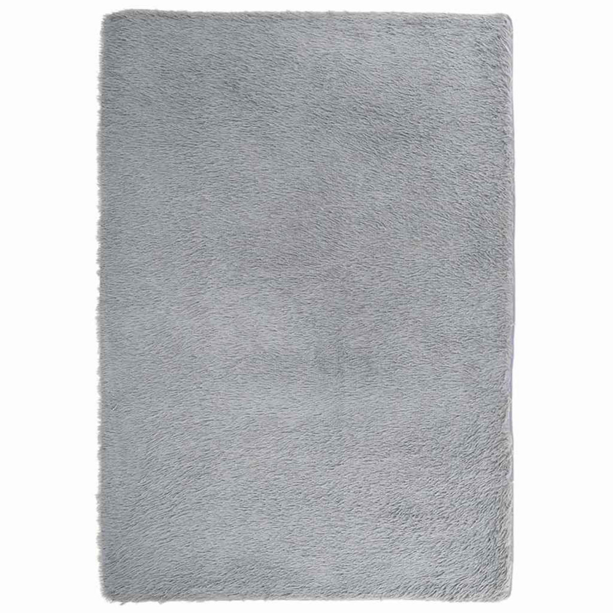 VIDAXL Tapis shaggy a poils longs NAVARRA gris argente 240x340 cm