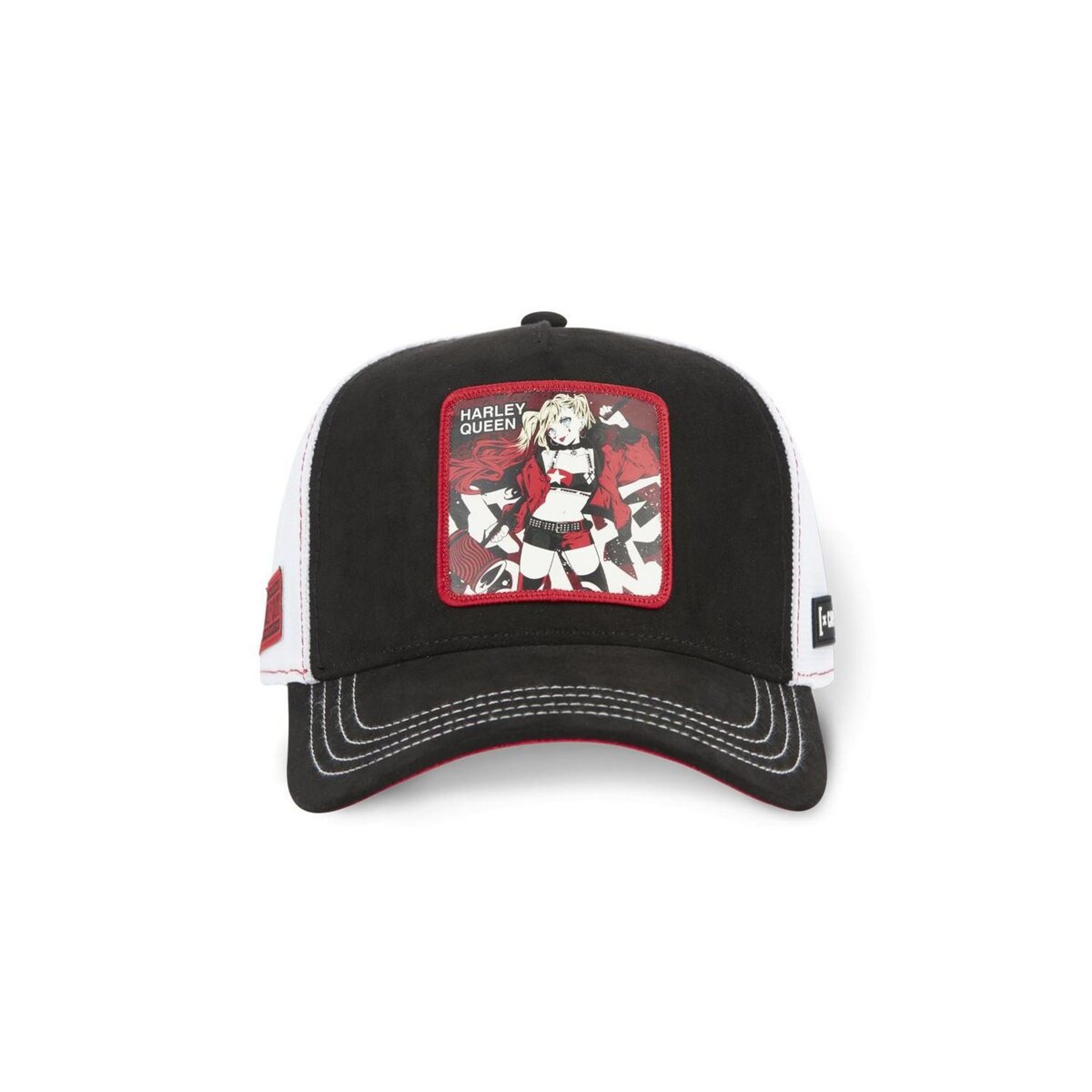 CAPSLAB Casquette trucker premium en suédine avec filet DC Comics Queen