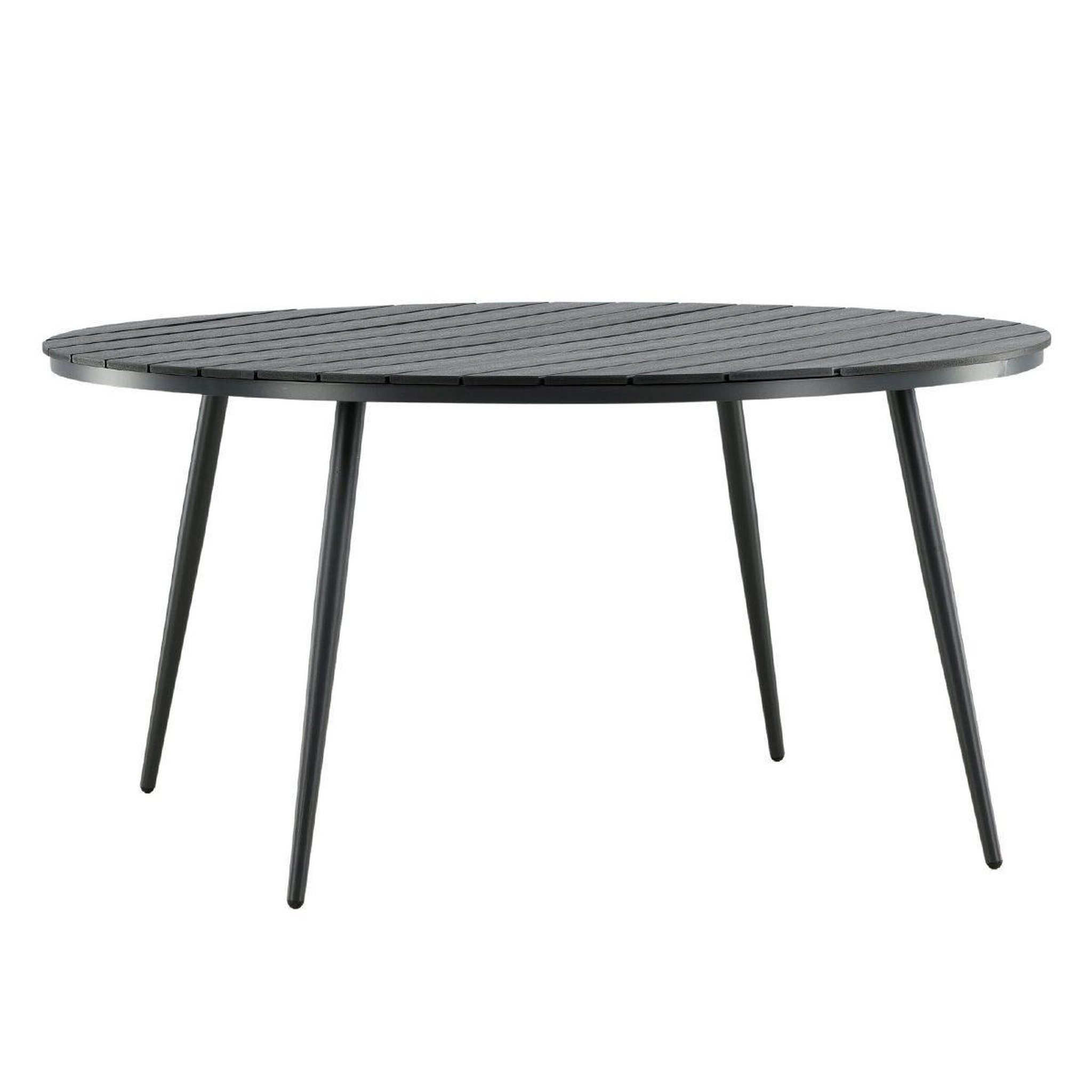 Paris Prix Table de jardin ronde  break  150cm noir