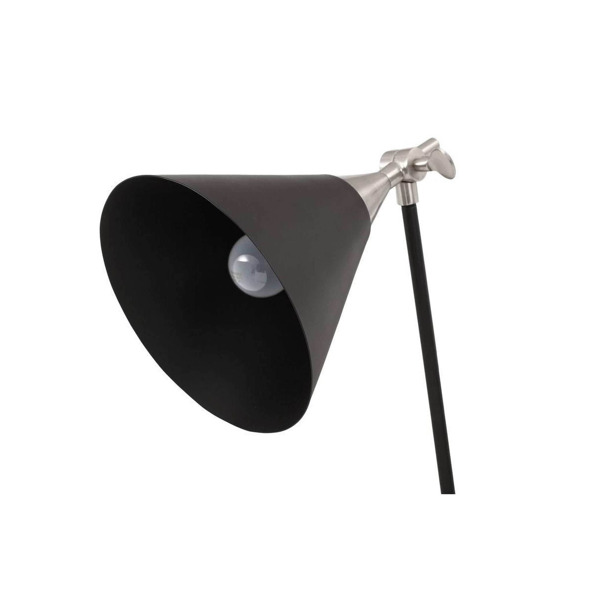 Voir la diapositive 2 : Paris Prix Lampe à poser industriel  celeste  76cm noir & argent