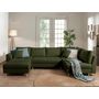 Voir la diapositive 2 : LISA DESIGN Rune - canapé panoramique - avec pouf d'appoint - 7 places - style scandinave - droit