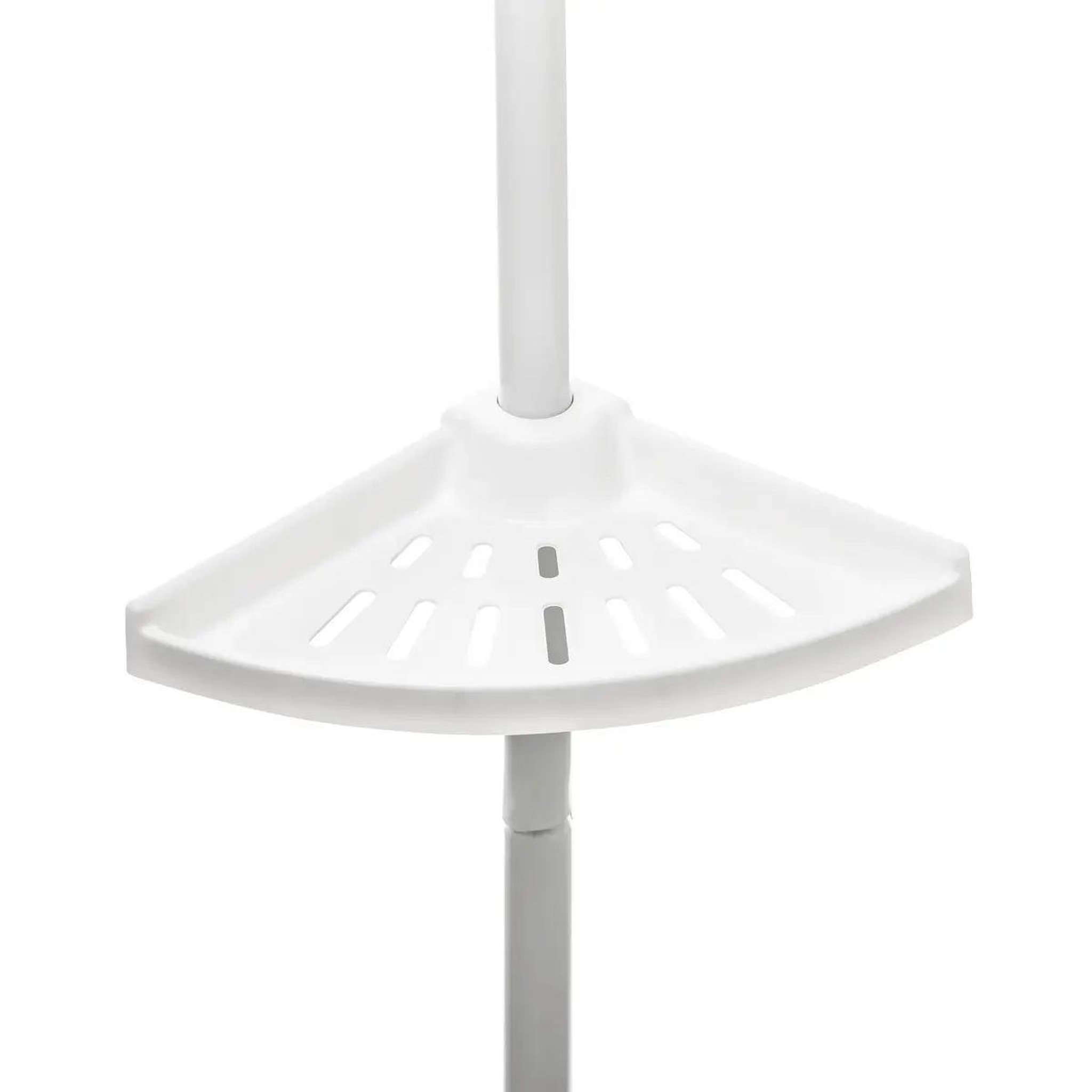 Voir la diapositive 3 : FIVE Étagère de douche d'angle  télescopique  180-240cm blanc