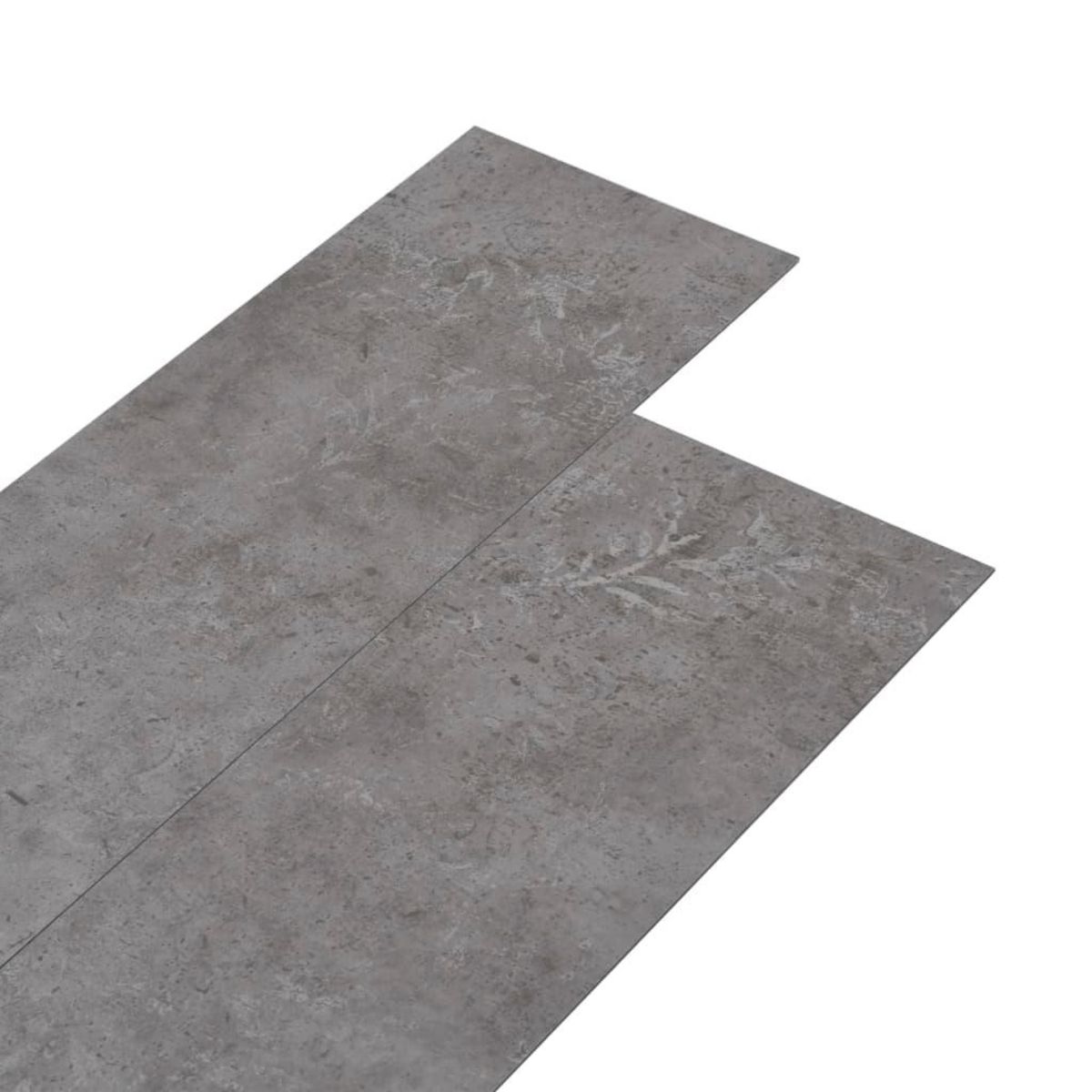 VIDAXL Dalles de plancher PVC 5,02 m^2 2 mm autoadhesif gris beton