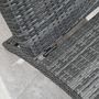 Voir la diapositive 5 : OUTSUNNY Bain de soleil design contemporain - matelas grand confort inclus - résine tressée gris