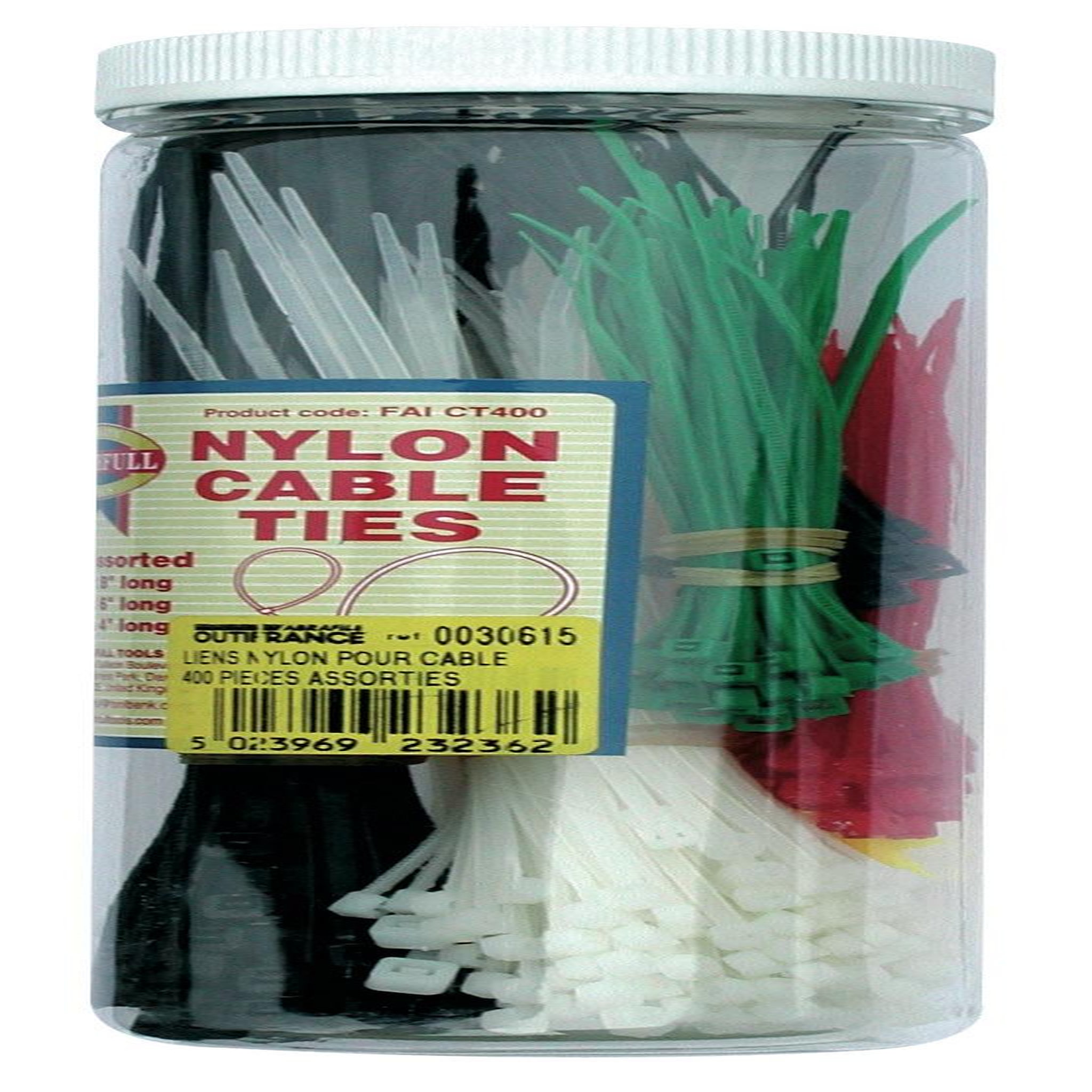 OUTIFRANCE 400 liens nylon en boîte