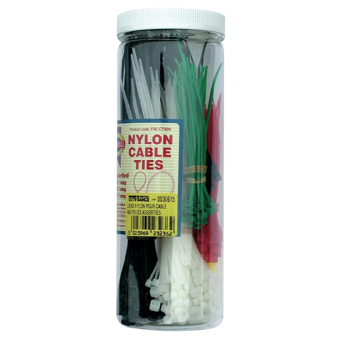 OUTIFRANCE 400 liens nylon en boîte