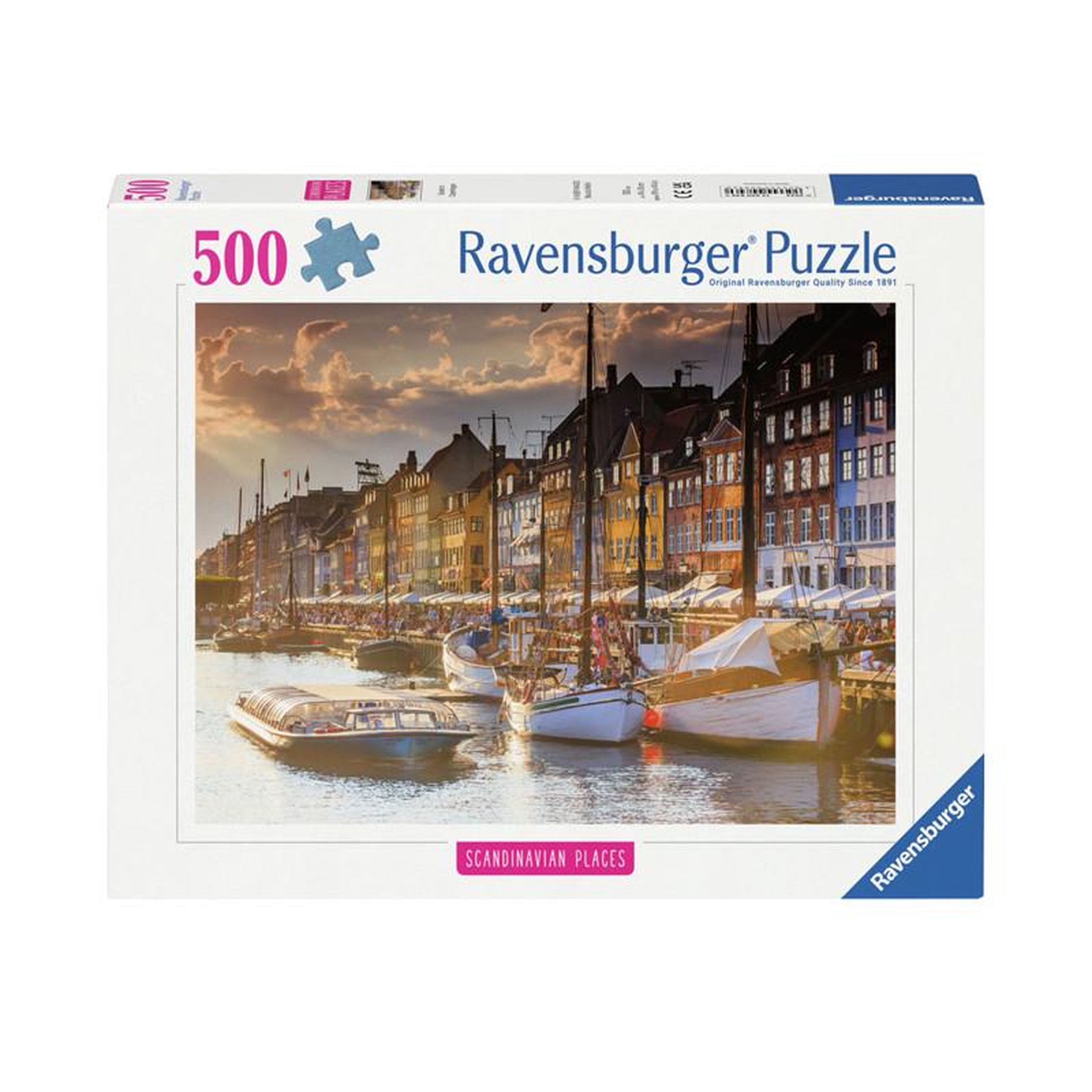 Voir la diapositive 1 : RAVENSBURGER Ravensburger - Jigsaw puzzle Sonnenunt.in Copenhagen, 500pcs. 12000846 0