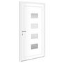 Voir la diapositive 5 : VIDAXL Porte d'entree Blanc 110x210 cm Aluminium et PVC