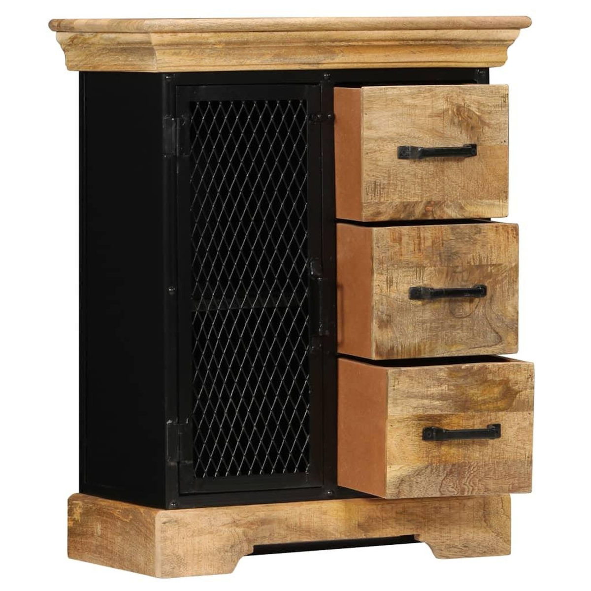 VIDAXL Buffet 60x30x75 cm Bois de manguier massif
